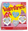Playhouse Sweet Gnome Heart Sticker 28 Card Super Valentine Exchange Pack for Kids