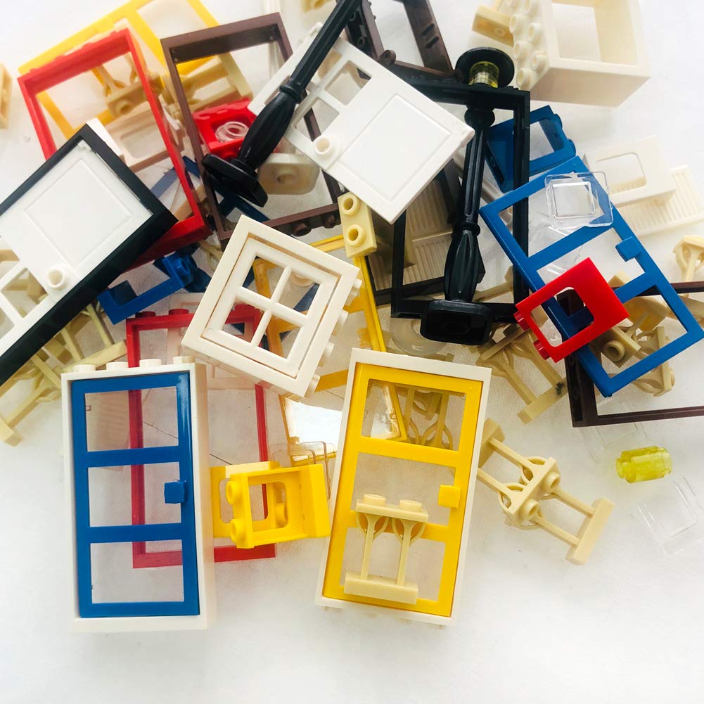 Taken All 82-Piece Building Block Toy Set - Windows, Doors & Fences - Multicolor - One Size - Compatible with Major Brands