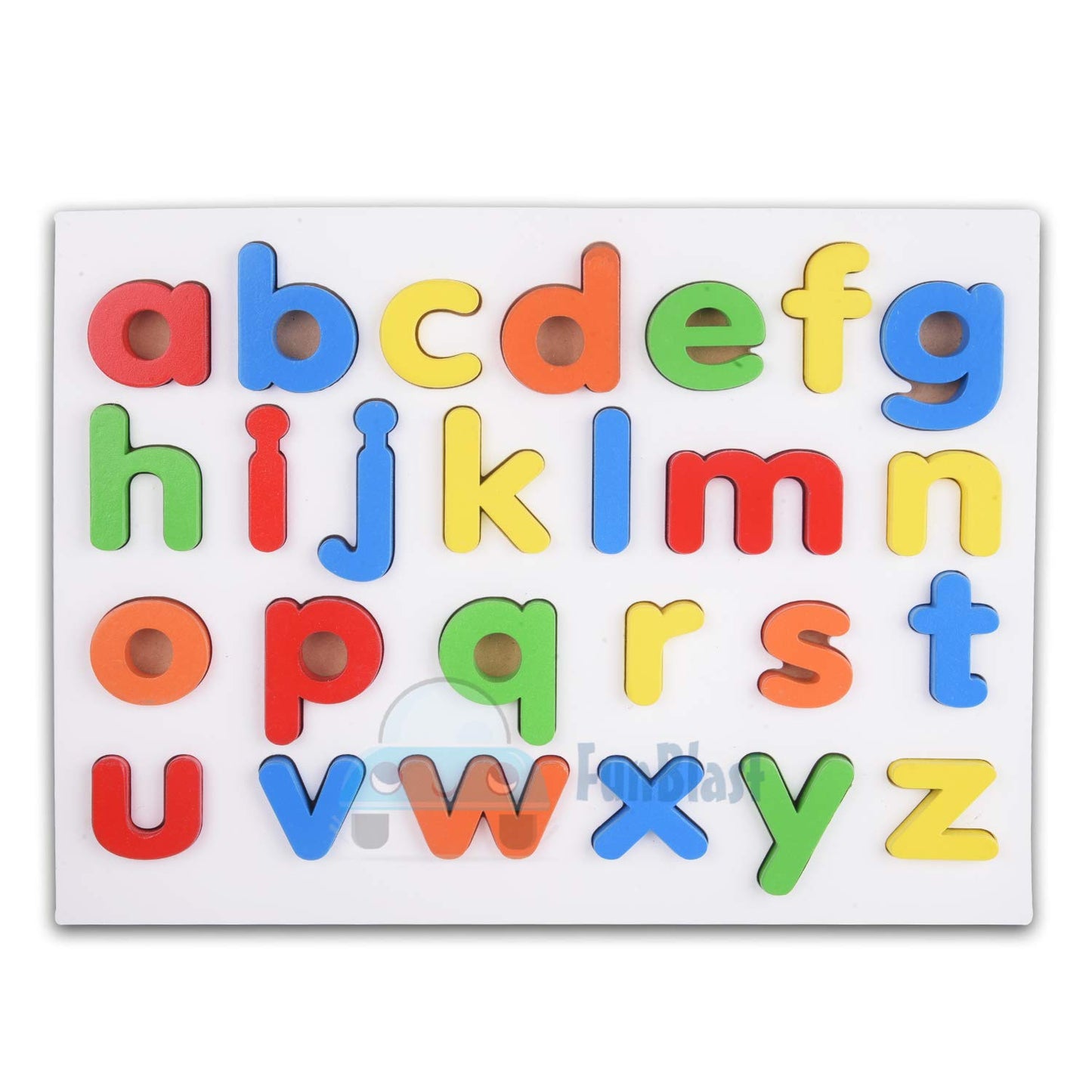 Funblast Wooden Alphabet Puzzles Toys For Children, Montessori Board Educational Learning Letters Puzzle Toy