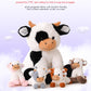 Vposyako 5 Pieces Cow Stuffed Animals For Boys Girls, 1 Mommy Cow With 4 Babies Soft Plush Toy Set Gifts For Kids Children 3 4 5