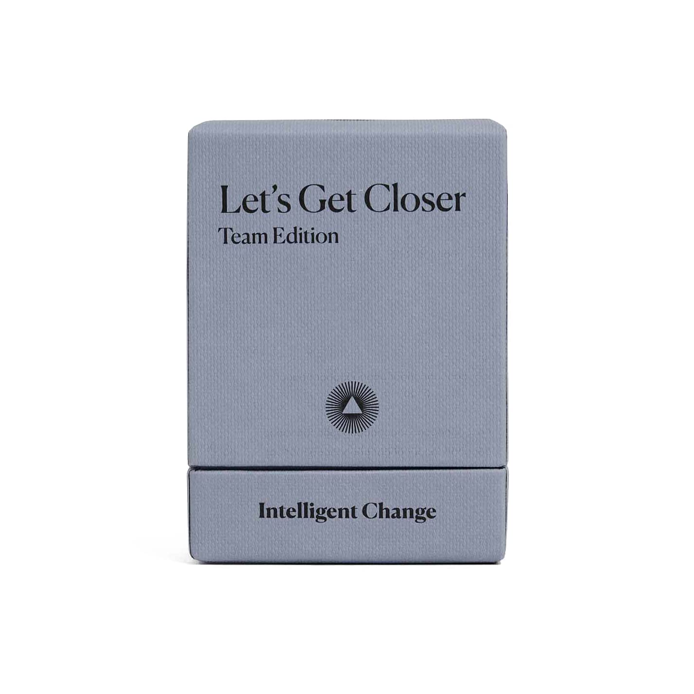 Intelligent Change Teams Get Closer Question Game, Conversation Cards For Team Culture And Bonding, Fun Talking Card Game For Colleagues, Icebreaker Activity 52 Question Cards