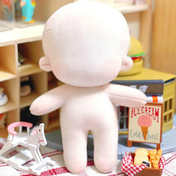 Niannyyhouse 10Cm Plush Doll Without Embroidery Humanoid Stuffed Toys Dress Up Normal Body Glossy Wearable Clothing (A-2, 10Cm)