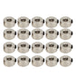 plplaaoo 20PCS Landing Gear Stopper Set, 3.1mm Stainless Steel RC Aircraft Landing Gear Wheel Stoppers, Silver Wheel Collar Land
