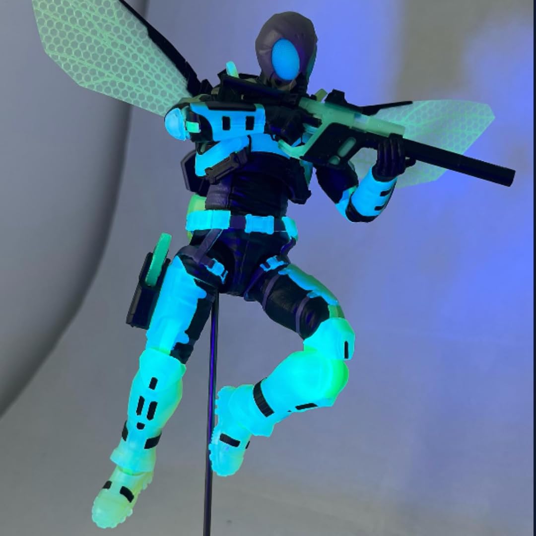 Action Force Valaverse Series 4 Swarm Tracer Premium 6-Inch Scale Action Figure With Multiple Accessories & Glows In Darkness.