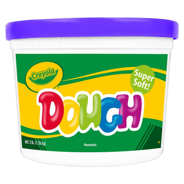 Crayola Dough - Purple (3Lb), Bulk Modeling Dough For Kids, Clay Alternative, Resealable Tub, Ages 3+, Great For Kids Arts & Crafts
