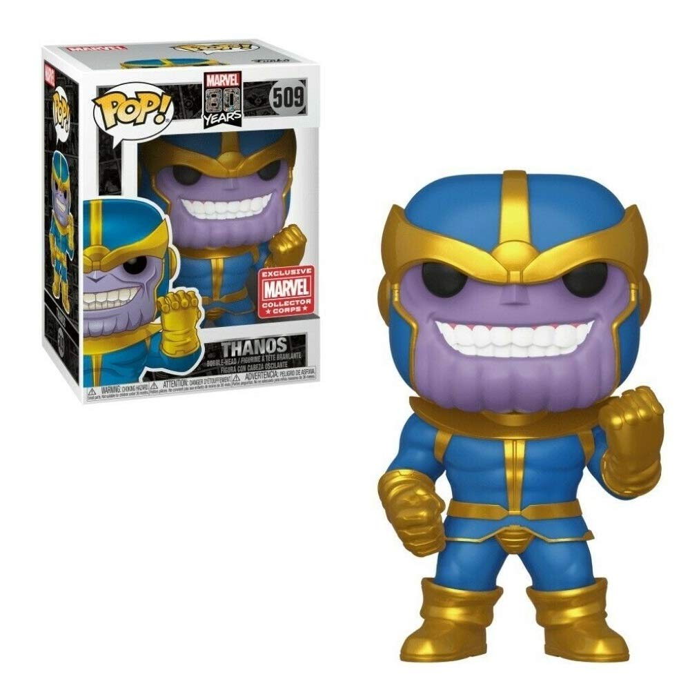 Funko Pop Exclusive Marvel Collector Corps 80Th Thanos Classic Comic Exclusive