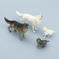 Onest 29 Pieces Mini Wolf Figurines Set Miniature Model Wolves Tree Toys Wolves Cake Toppers Decoration Small Wolf Figures For K