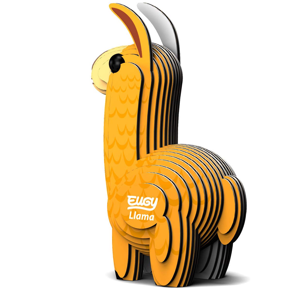 Eugy Llama 3D Puzzle, 20 Piece Eco-Friendly Educational Toy Puzzles For Boys, Girls & Kids Ages 6+