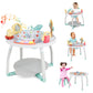 Honey Joy Baby Activity Center, 5 In 1 Infant Jumper & Standing Play Table W/ 360 Rotary Seat, 6 Toys, 3 Adjustable Heights, Lig