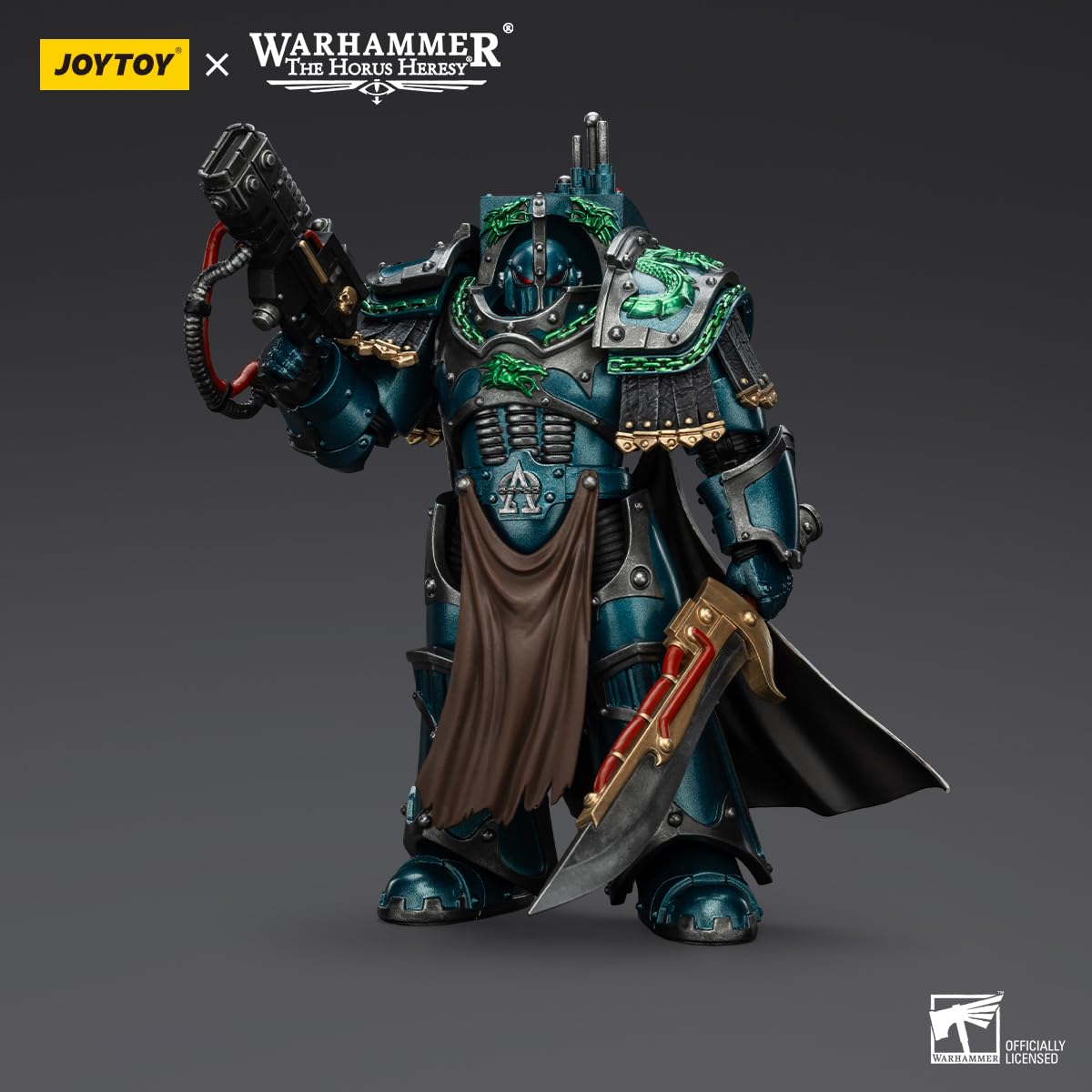 malt-inspiredISE JOYTOY 1/18 Action Figures - Warhammer The Horus Heresy Alpha Legion Legion Praetor in Cataphractii Terminator Armour - 5 Highly Posable Collectible Model Ages 15+