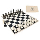 Holyking 19' Tournament Cloth Chess Board Set - Portable Travel Pocket Chess Game Set Roll Up Combination- Beginner Chess Set For Kids And Adults