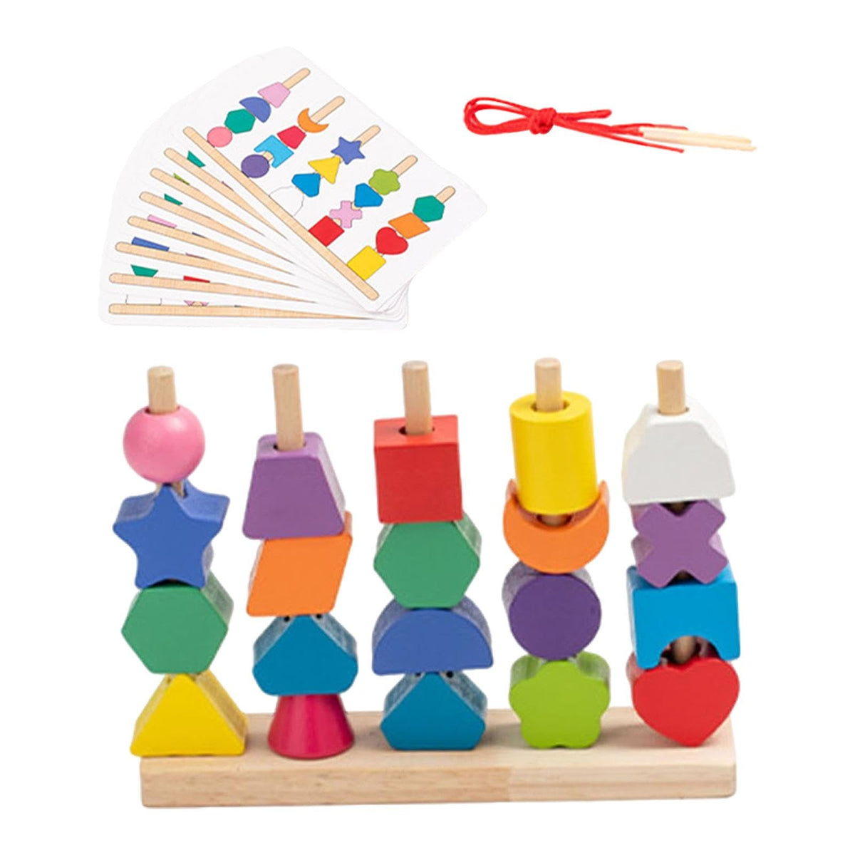 Bnf Wooden Bead Toys Hands On Fine Motor Skills Toy For Children Boys Girls Kidsbaby | Toys For Baby | Developmental Baby Toys1X