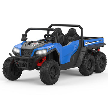 Ride On Dump Truck, 24V Ride On Car with Remote Control, Electric Dump Bed and Extra Shovel, Ride On Tractors Car with Music Pla