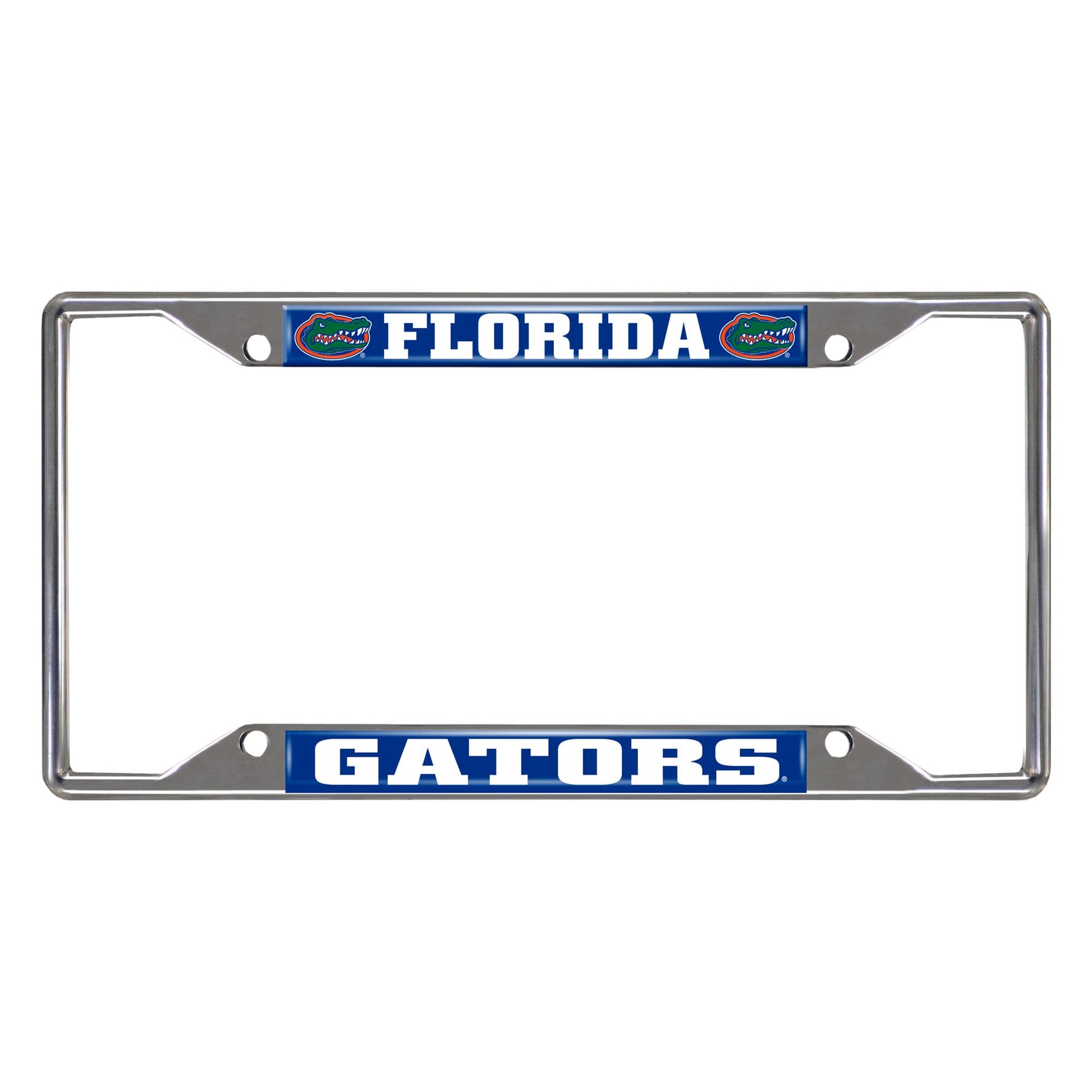 FANMATS NCAA University of Florida Gators Chrome License Plate Frame, 6.25x12.25