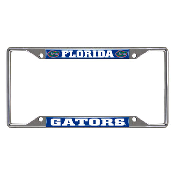 FANMATS NCAA University of Florida Gators Chrome License Plate Frame, 6.25x12.25