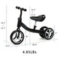 Chestnuter Baby Balance Bike, Toy Gift For 1 2 3 Year Old, Sturdy Toddler Balance Bicycle, Best Birthday Gift For 12-36 Months Boy Girl, Indoor Outdoor Kids Riding Toys With 3 Wheels(Black)
