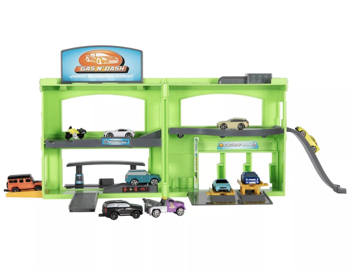 Micromachine Gas N' Dash Expanding Play Set (10 Exclusive Vehicles)