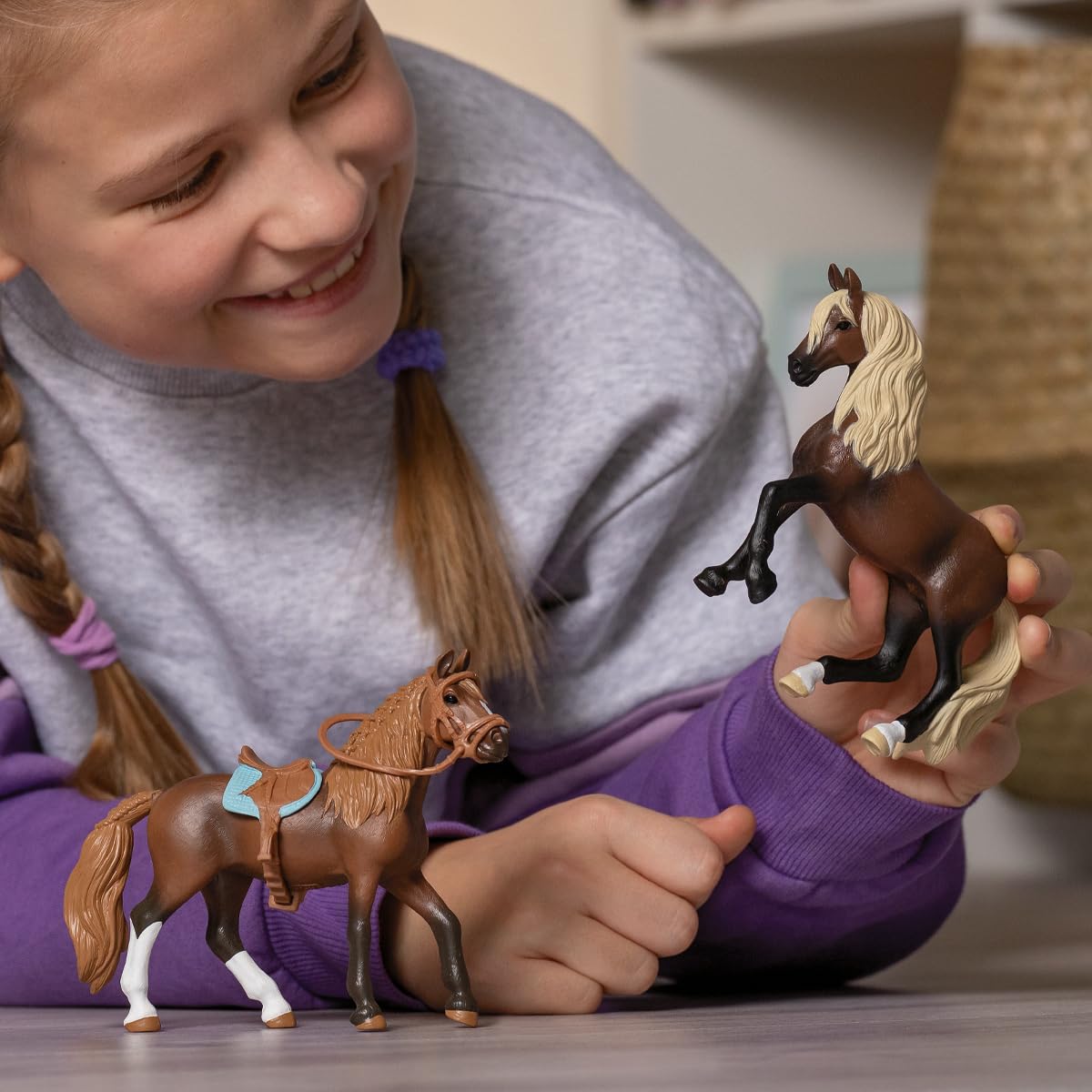 Schleich Horse Club 2023 Authentic Majestic Peruvian Pasos Mare Horse Figurine - Realistic Detailed Riding Mare Toy For Boys And Girls Imagination And Play, Highly Durable Gift For Kids Ages 5+
