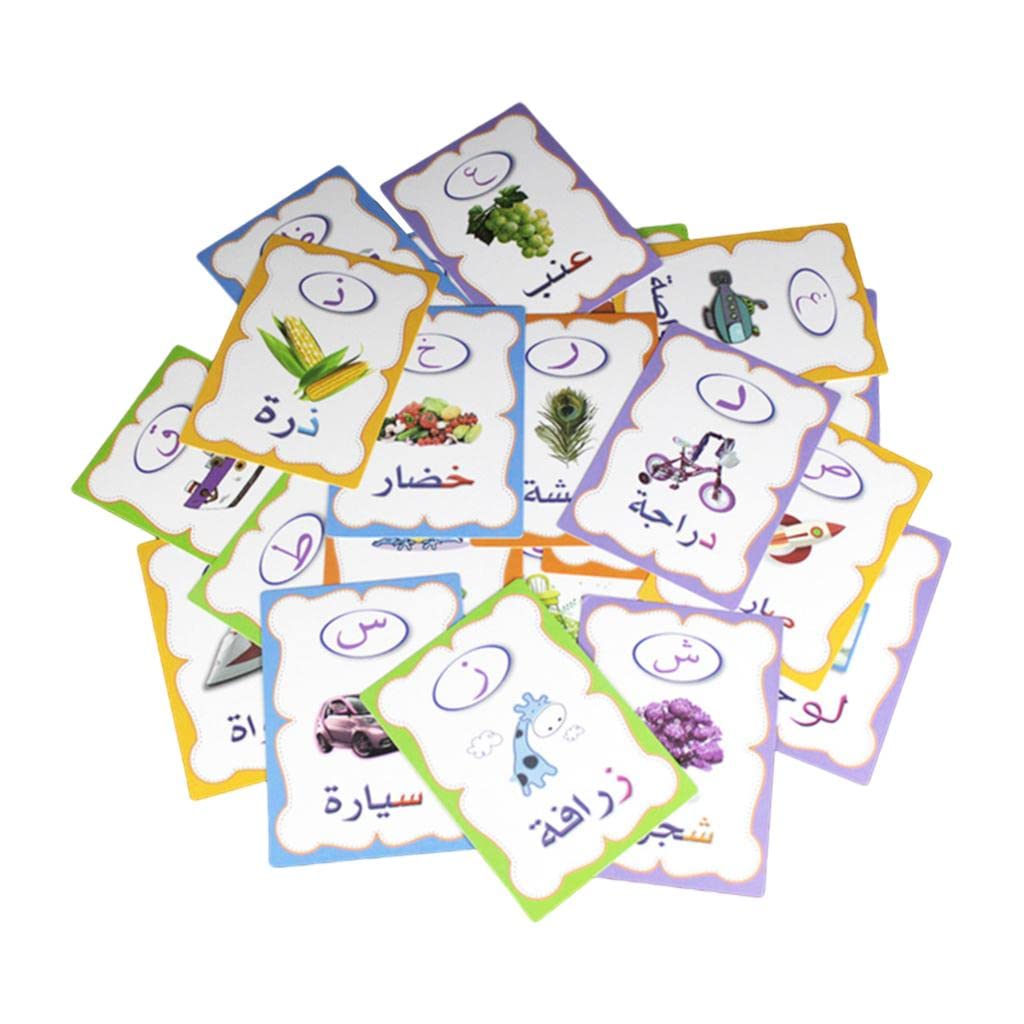Merishopp28Pcs Arabic Alphabet Flash Cards For 3+ Years Preschool To Kindergarten|Toys & Hobbies|Educational|Other Educational T