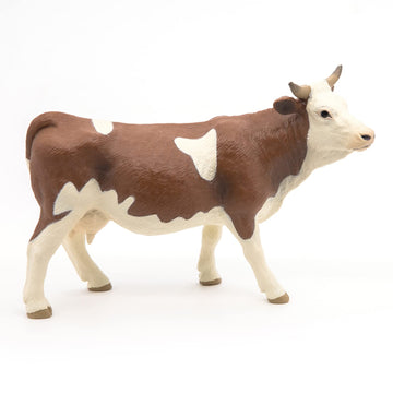 Papo -Hand-Painted - Figurine -Farmyard Friends -Simmental Cow -51133 - Collectible - For Children - Suitable For Boys And Girls - From 3 Years Old