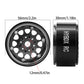 HYBDX Rc 1.9 Inch Aluminum Alloy Beadlock Wheel Rim Hub 4pcs Suit for 1:10 RC Crawler Axial SCX10 SCX10 II TRX4 RC4WD D90(Grey 4