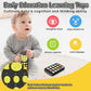 Toy Phone Baby Remote Control Toy Set, Play Phones Tv Remote Control With Music Light For 6+ Months, Early Learning Baby Toys Gift For 1 Year Old Boys Girls Kids Toddler Infant, English/Spanish, Black
