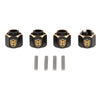 MEUS RACING TRX4M Brass Wheel Spacer 6mm(+2mm) Hex Extension Adapter for Redcat Ascent-18 TRX4M Defender Bronco K10 F150 1/18 RC