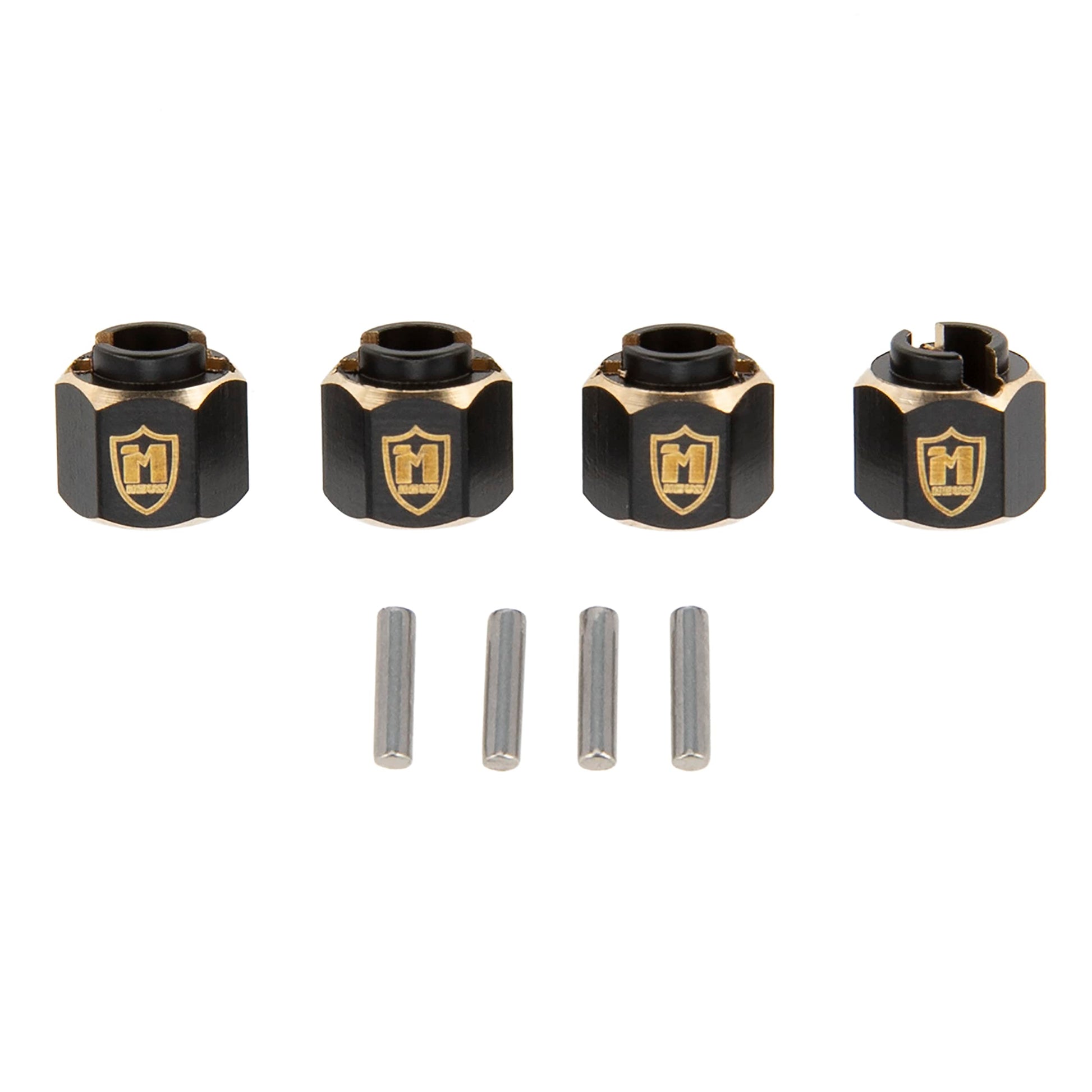 MEUS RACING TRX4M Brass Wheel Spacer 6mm(+2mm) Hex Extension Adapter for Redcat Ascent-18 TRX4M Defender Bronco K10 F150 1/18 RC