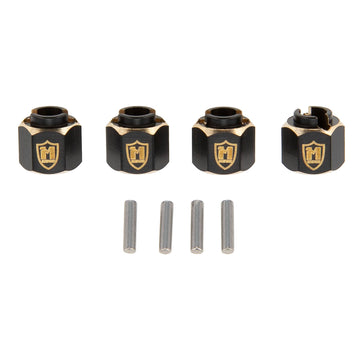 MEUS RACING TRX4M Brass Wheel Spacer 6mm(+2mm) Hex Extension Adapter for Redcat Ascent-18 TRX4M Defender Bronco K10 F150 1/18 RC