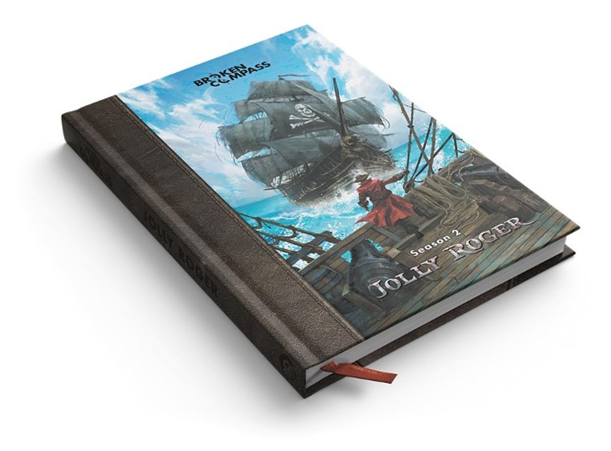 Cmon Broken Compass Jolly Roger - Season 2 Rulebook | Roleplaying Game Inspired By Adventure Movies | Fun Rpg For Kids And Adult