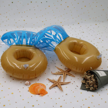 Inflatable Drink Holder 3 Pack Diamond Ring Drink Pool Floats Cup Holders For Summer Pool Party, Variety Shape To Choose