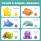Hely Cancy Infant Bath Toys - No Hole Rubber Animal Bath Tub Toys, Small, Mix Color, Model XZ03