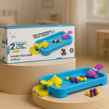 Storio Hungry Frog Indoor Board Game | Multiplayer Puzzle Toy For Kids | 2 Players Gift