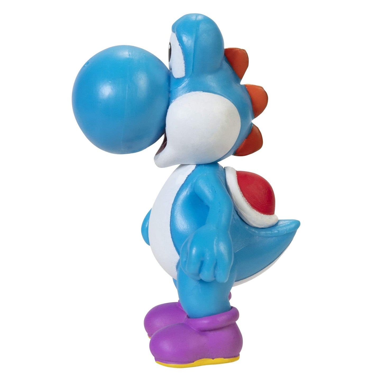Super Mario Action Figure - 2.5 Inch Light Blue Yoshi Collectible Toy, Sapphire Blue, Model 405464, Plastic Material
