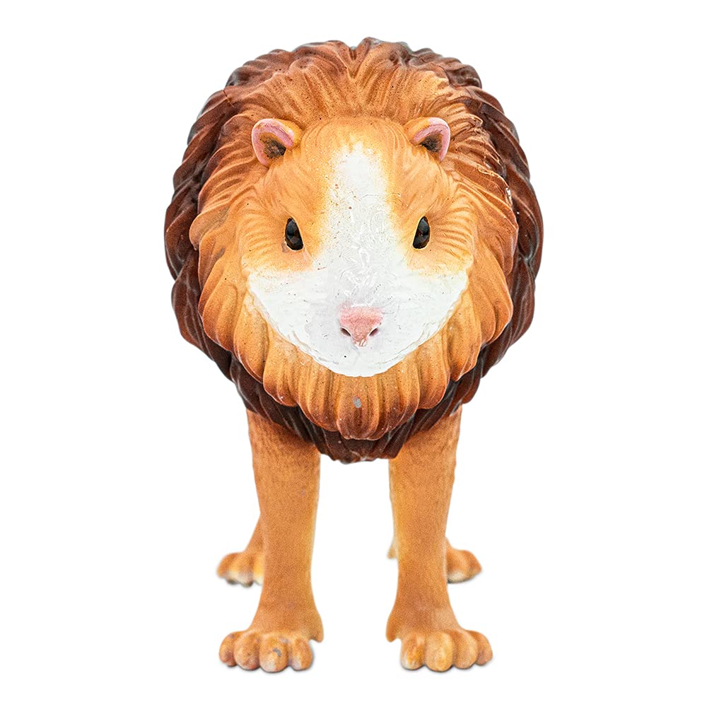Randimals Lion Figurine Toy Hamster Face 5   enhanced Hard Rubber Animal Action Figure Toy  Hybrid Friend Encourages Adventure & Imagination