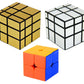 Jo Baby Cube Combo Set of 2X2, Silver Mirror, Gold Mirror High Speed Stickerless Magic Cube Puzzle (CUBE-2GS)