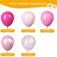 Pink Balloons, 60 Packs 12 Inch Hot Pink Pastel Pink Light Pink Balloons With Confetti Balloon For Valentine'S Day, Birthday, Ba