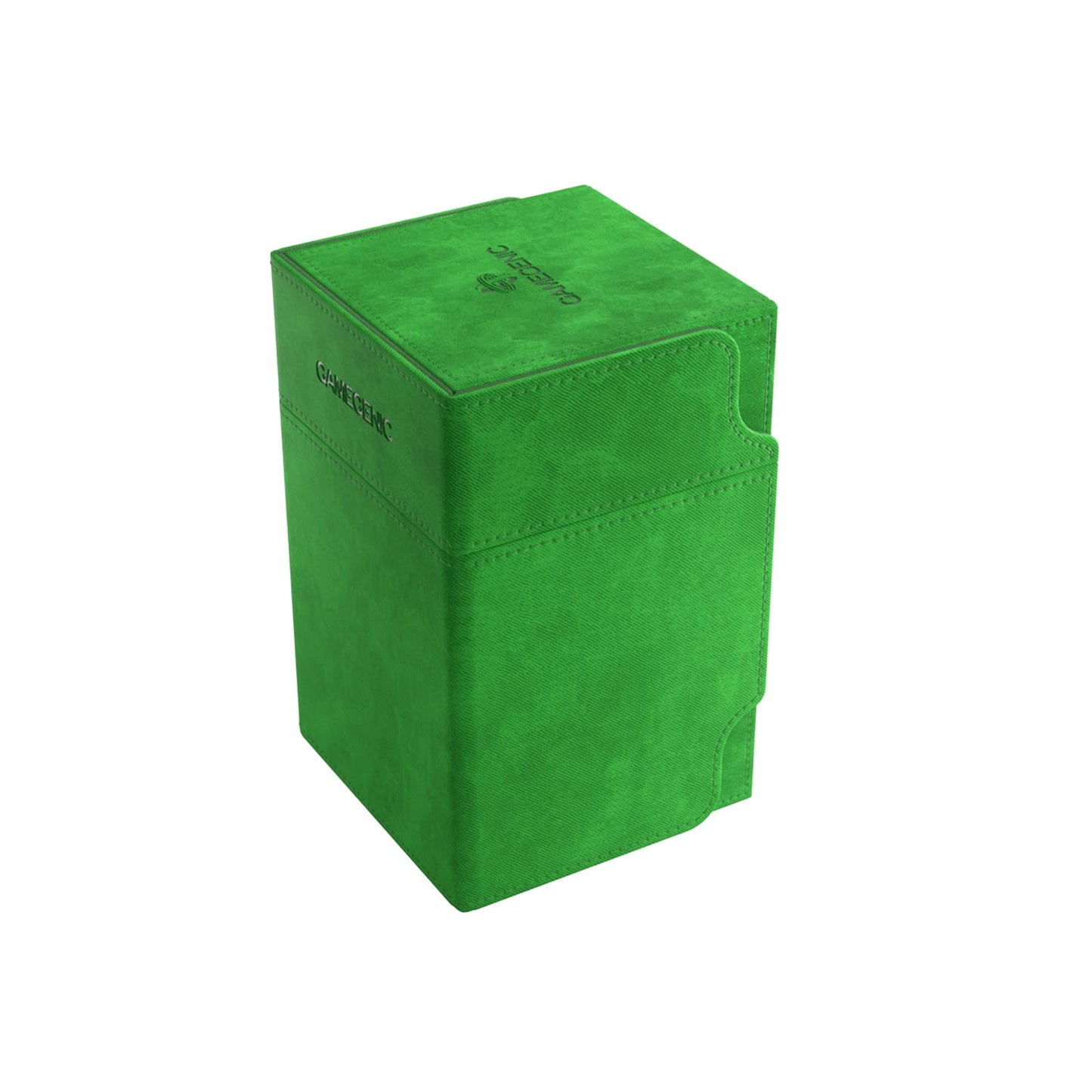 Watchtower 100+ Xl Convertible Deck Box | Double-Sleeved Card Storage | Card Game Protector | Nexofyber Surface | Holds Up To 100 Cards | Green Color | Made By Gamegenic (Ggs20106Ml)