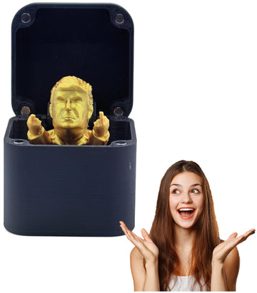 WOPLAY Trump Head in a Box,Trump Finger in a Box, Funny Christmas Gag Gifts for Men,White Elephont Gifts,Quirky Funny Joke Prank