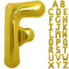 Toniful 40 Inch Large Gold Letter F Balloons Helium Balloons,Foil Mylar Big Balloons For Birthday Party Anniversary Supplies Dec