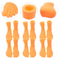 Gadpiparty 6 Pairs Finger Feet Puppet Set - Rubber Mini Puppets For Adults And Kids