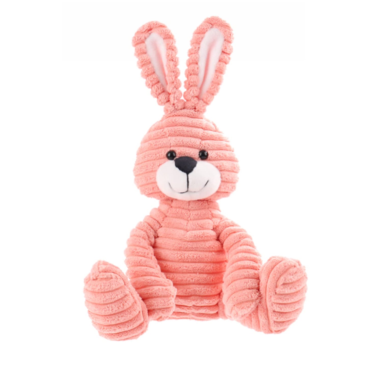 Apricot Lamb Toys Plush Corduroy Rabbit Bunny Stuffed Animal Soft Cuddly Perfect For Child （Red Bunny,8.5 Inches