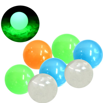 24 Pack Colorful Glow In The Dark Balls|Sticky Stress Balls |For Ceilings And Walls|Sticky Ceiling Balls|Suitable For Adults To