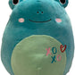 Squishmallows Official Kellytoy Valentines Squad Squishy Soft Plush Toy Animal (8 Inch, Ludwig Frog)