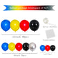 Red Yellow Blue Black Silver Balloon Garland Arch Kit, 127Pcs Red Black Royal Blue Yellow Metallic Silver Balloons For Boys Brit