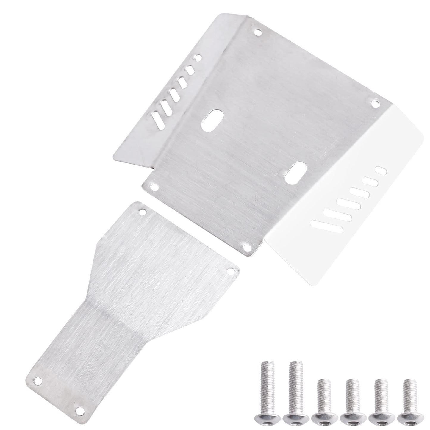 AllinRC Stainless Steel Chassis Guard & Skid Plate Guard Armors Frame Protector for Tamiya CC01 Upgrades