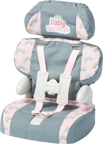 Casdon Grey Car Booster Seat. Dolls Car Booster Seat For Children Aged 3+. Suits Dolls Up To 35Cm In Size