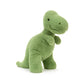 Jellycat Fossilly T-Rex Dinosaur Stuffed Animal, Medium 11 Inches | Dinosaur Plush Toy | Classic Children'S Gift