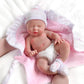 Babeside Lifelike Reborn Baby Dolls Silicone Full Body - Girl 12 Inch - Soft Body Flexible Limbs Realistic Real Life Baby Dolls With Accessories For 3+ Years Old Girls Boys Gift