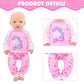 Zita Element 5 Sets Baby Doll Clothes Outfits Casual Wear For 14-18 Inch Doll, Doll Clothes For Alive Doll 10 Pcs Baby Doll Acce